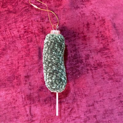 PICKLE ORNAMENT WITH STICK