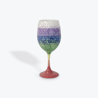 Rainbow Wine glass
