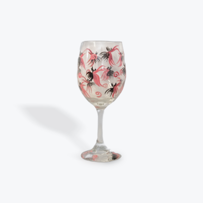 Pink Fairy Wine Glass