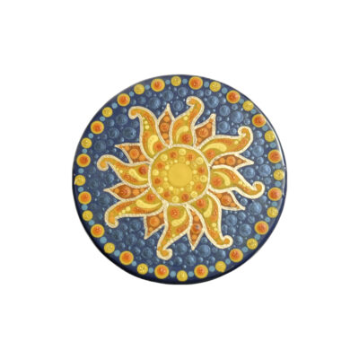 jar blue/gold/orange